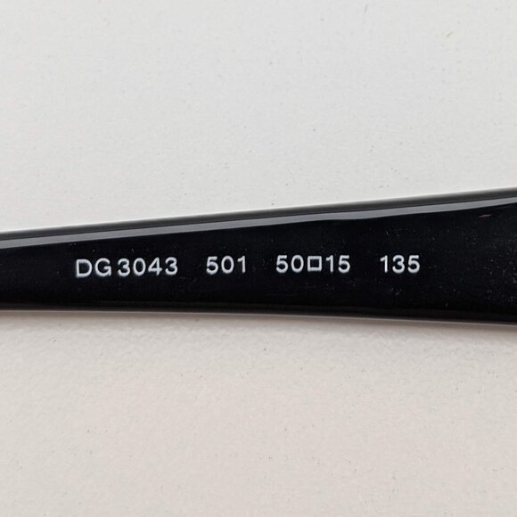 🕶️Dolce&Gabbana DG3043 501 Eyeglasses 50/15 135 /KAG203🕶️ - Picture 3 of 6